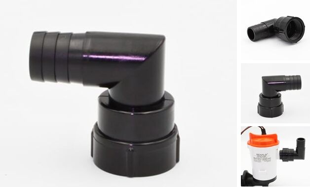 Universal Livewell/Bilge Pump () 1-Pack Angled 3/4" Fitting