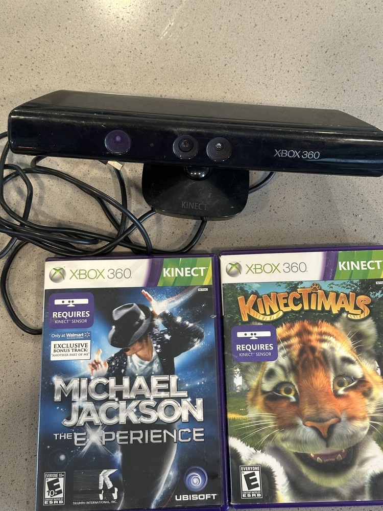 Xbox 360 Kinect Sensor 2 Game Bundle: Kinectimals & Michael Jackson