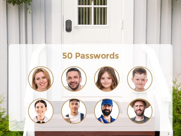 Arpha Smart Front Door Smart Lock WiFi Keypad Alexa Google App Control Auto Lock