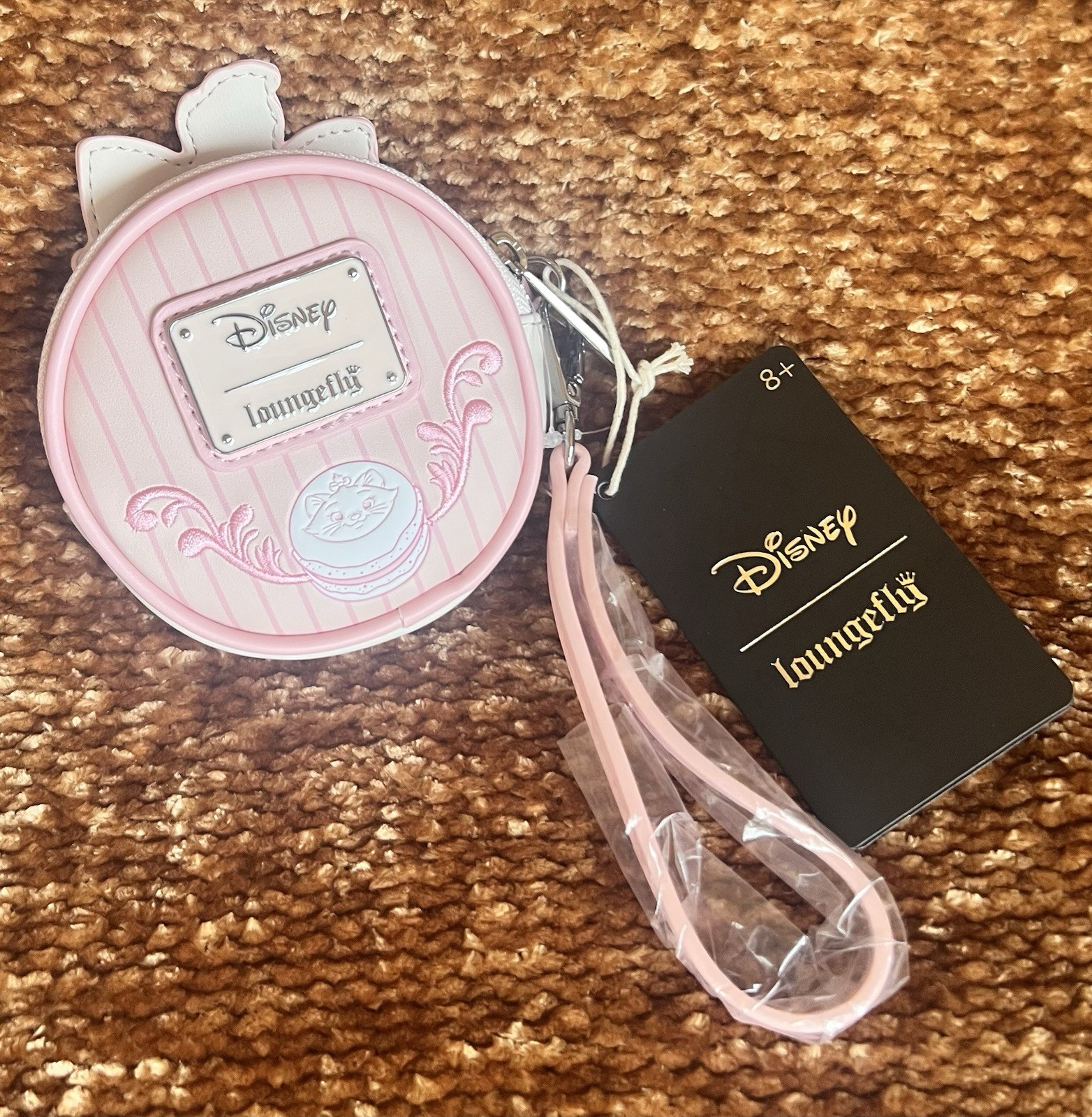 Loungefly Disney The Aristocats Marie Macaron Bow Coin Purse Wristlet NWT