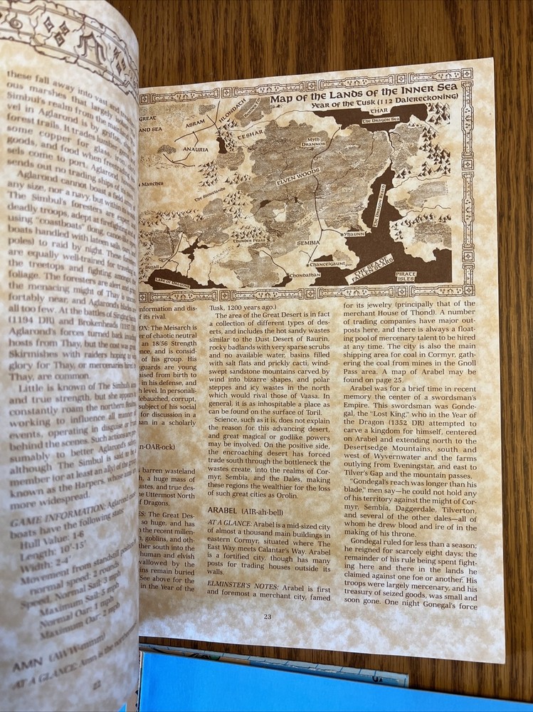 FORGOTTEN REALMS CAMPAIGN SETTING 1987 Dungeons & Dragons 1st Ed 100% Complete