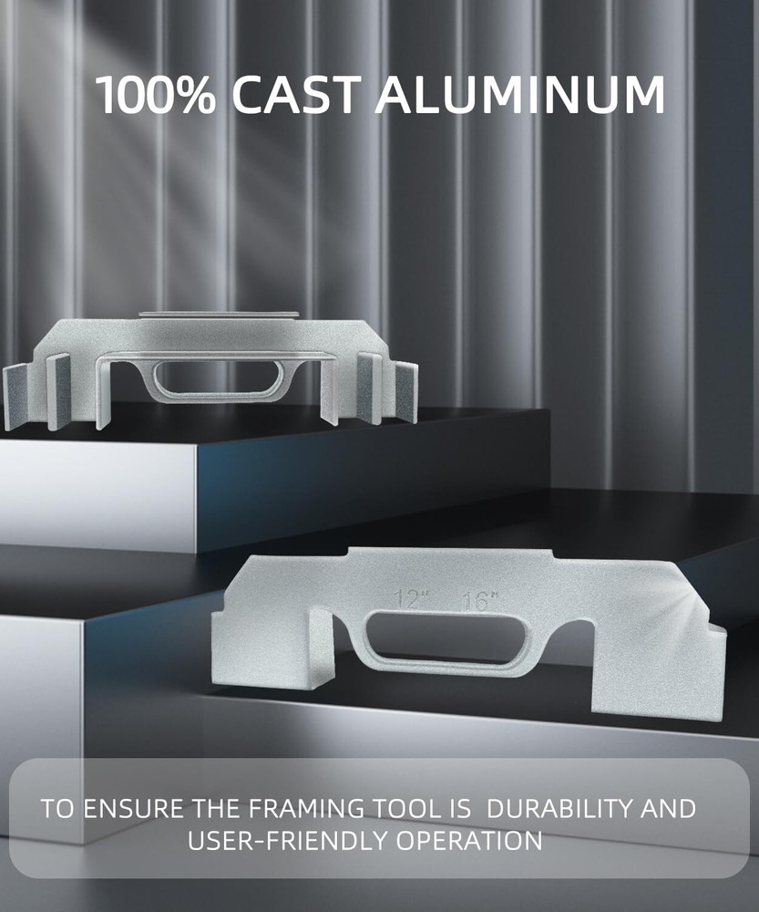 3-in-1 Stud Layout Framing Tool – Easy, Accurate, Durable Construction Aid - NEW