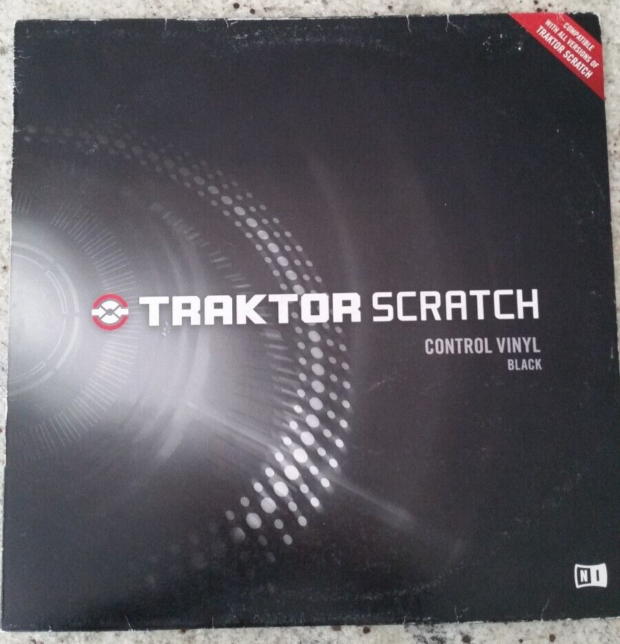 TRAKTOR SCRATCH - CONTROL VINYL BLACK - ORIGINAL NATIVE INSTRUMENTS - LIKE NEW