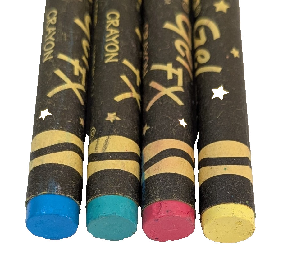 4 Retired Crayola Crayons Gel FX Effects
