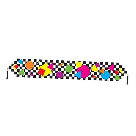Printed Party Shapes Table Runner Party Accessory (1 count) (1/Pkg)