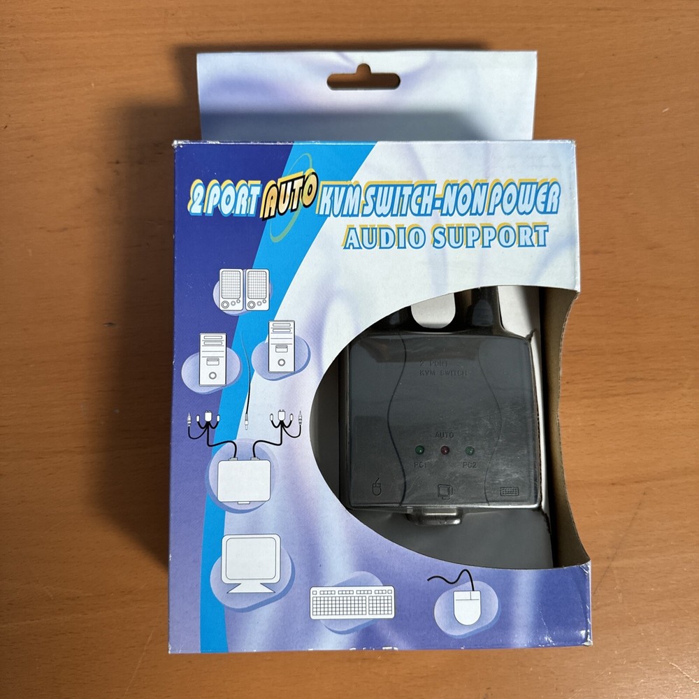2-Ports External KVM switch PS/2 wit Audio Support