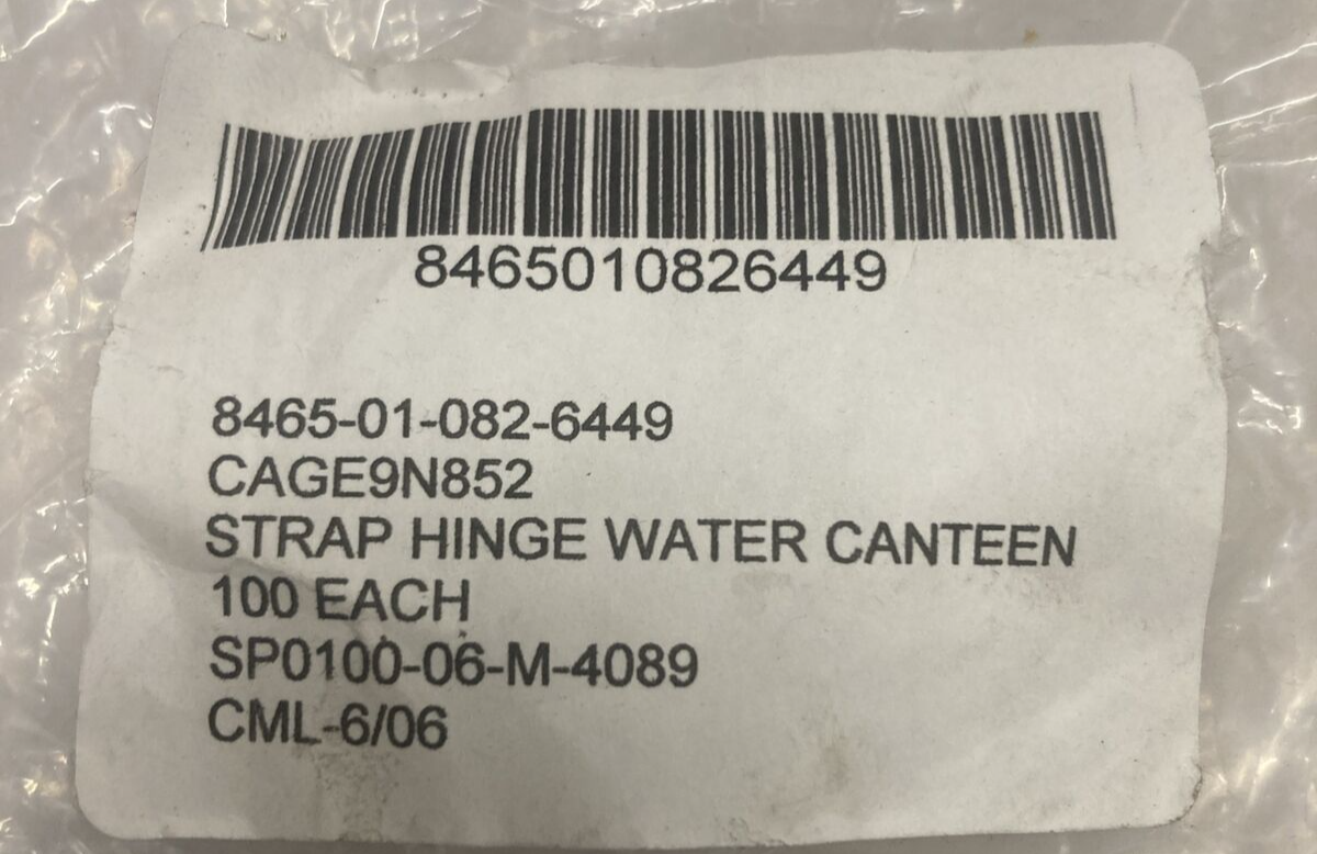 Replacement Strap For 1 Or 2 Quart Canteen Cap NOS USGI