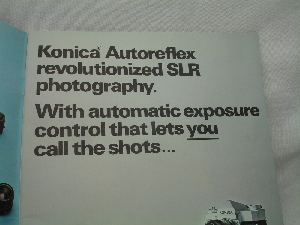 KONICA AUTOFLEX CAMERA BROCHURE / BOOKLET