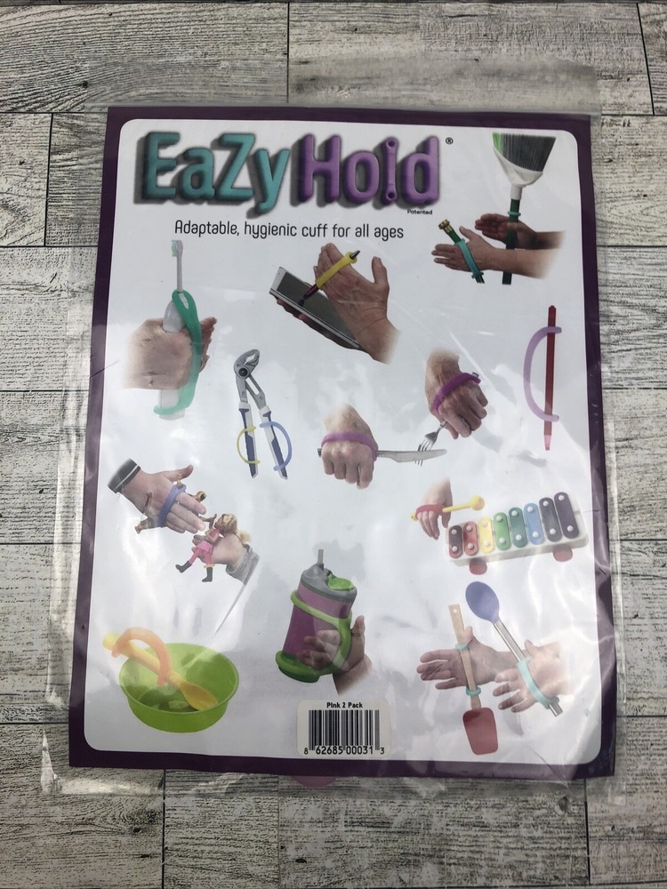 EazyHold Pink Two Pack 4" - Hand Grip Assist Universal Cuff