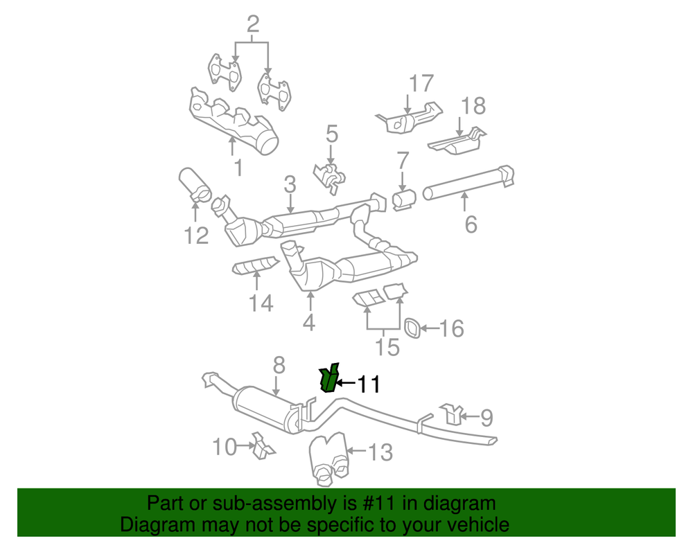 Genuine Ford Rear Bracket 4L3Z5260AB