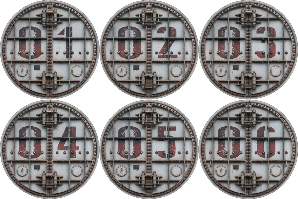 Objective Markers Set - 7.57" - Vault - Compatible w/ Warhammer 40K