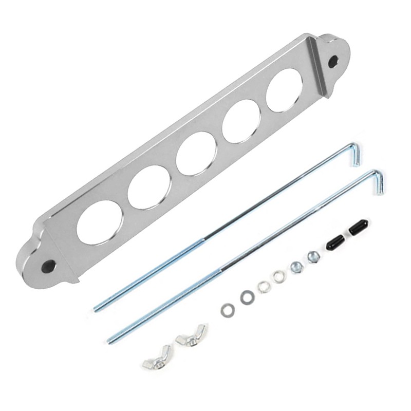 New Aluminum Car Battery Hold Down Tie Down Mount Bracket Car Battery Holder