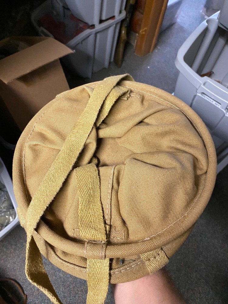 ORIGINAL WWII US ARMY M1942 COLLAPSIBLE WATER BUCKET-BRITISH MADE