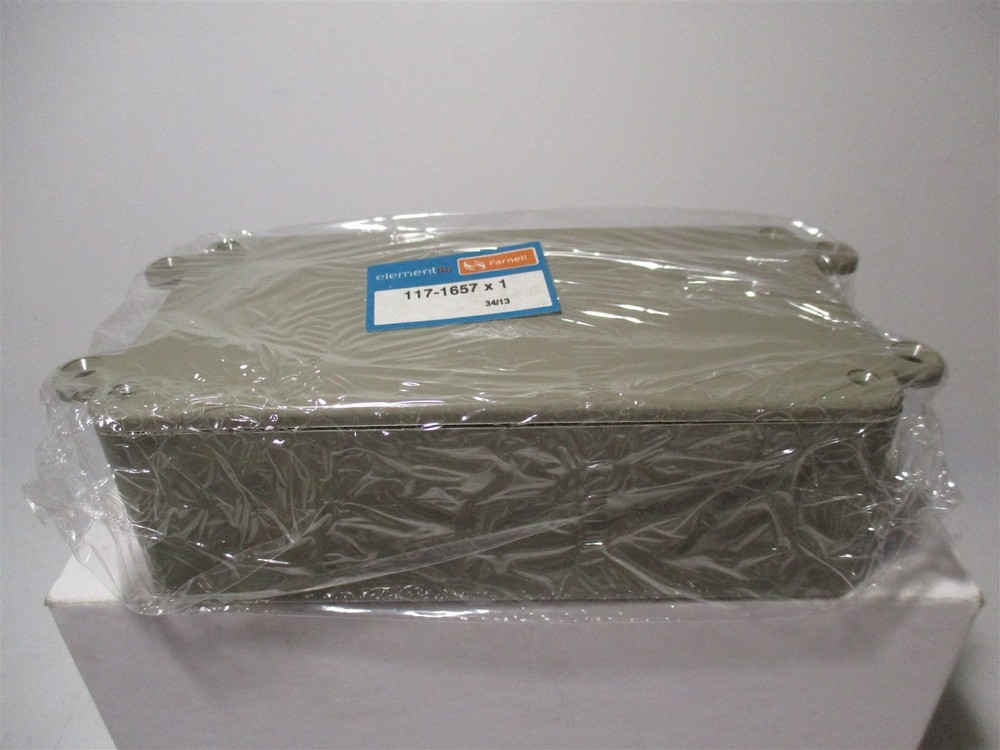 Farnell (117-1657) Grey Polystyrene Plastic Sealed Multi-Purpose Box Enclosure