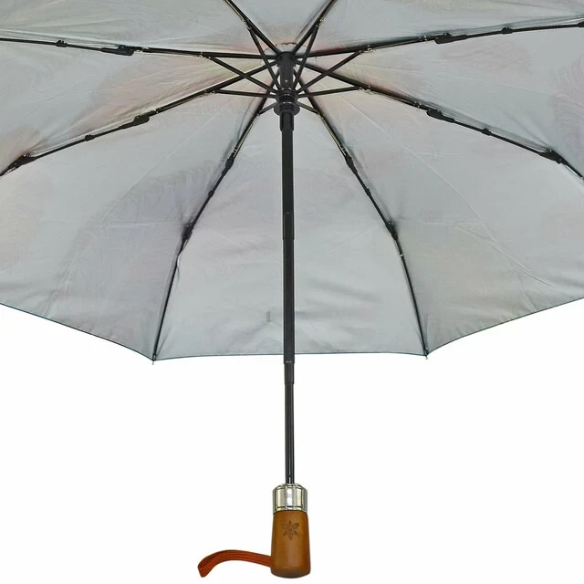 Anuschka Automatic Open-Close Printed Umbrella-Paradise Found Pink NWTBEAUTIFUL!