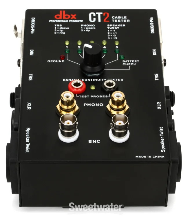 dbx CT2 Audio and DMX Cable Tester