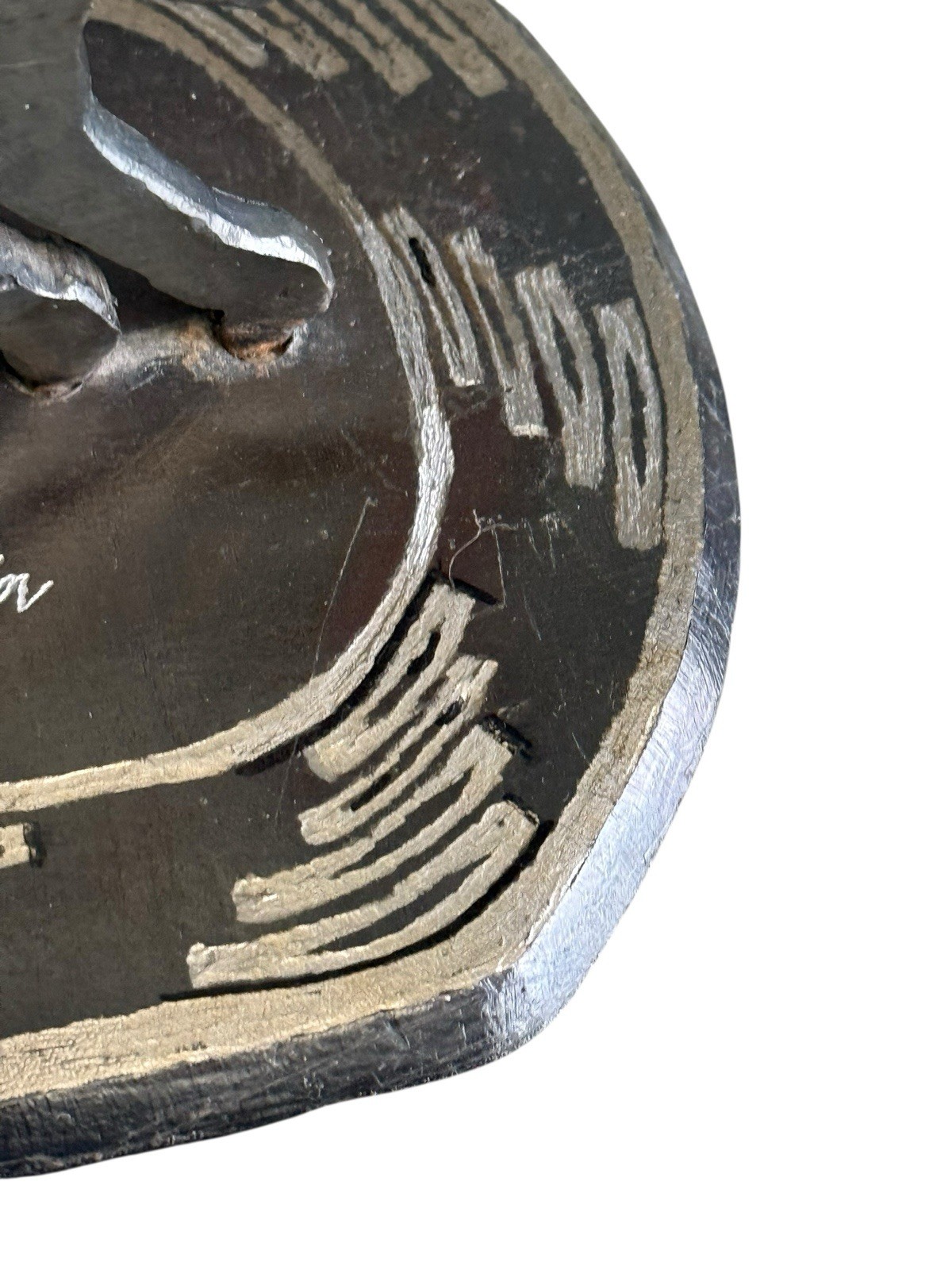 Herbert Hardin Signed Metal Mimbus Rabbit Sculpture 1993 Santa Clara Southwest