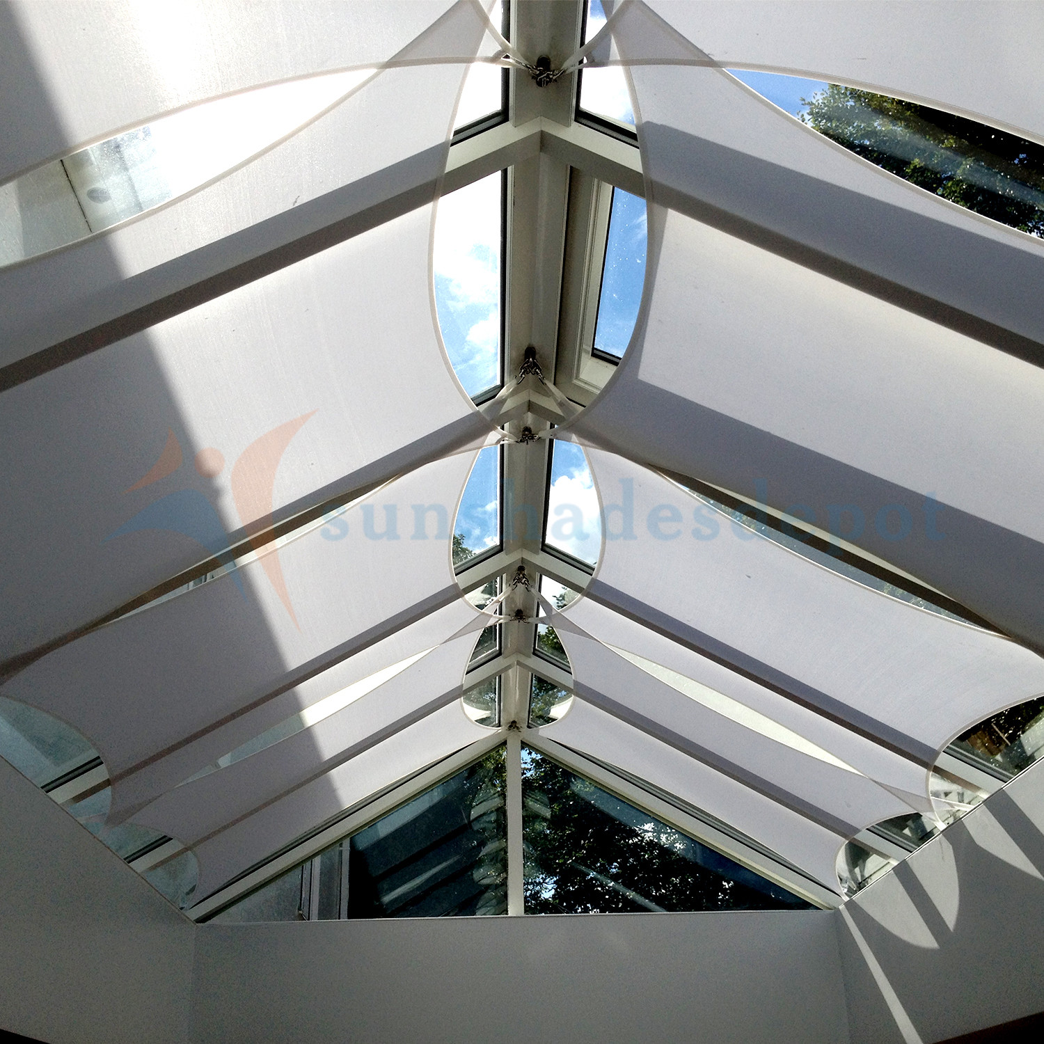 Sun Shade Sail Rectangle Triangle Gray Curved Canopy Cover Garden Pool Yard