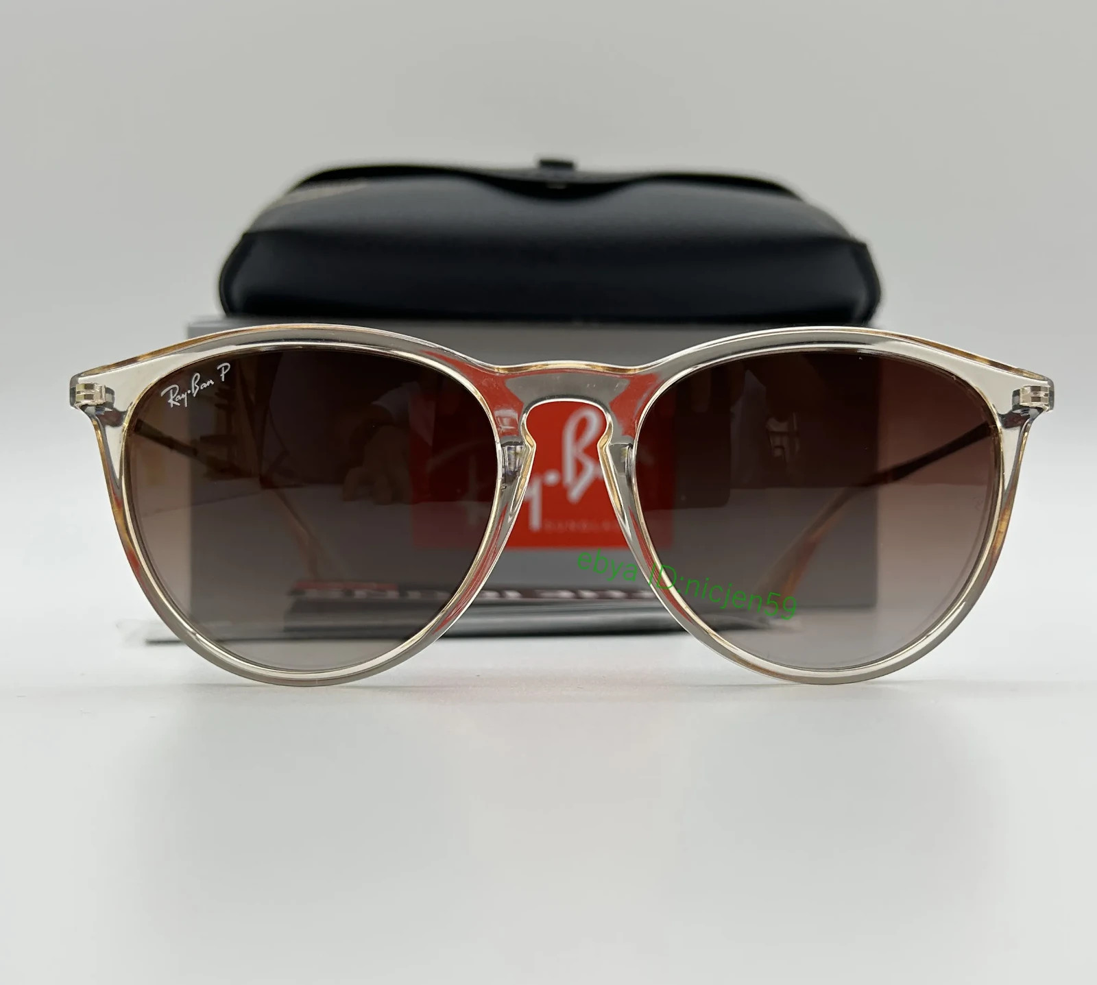 Ray-Ban RB4171P Erika Color Mix Polarized Brown Gradient Sunglasses 6514/13 54mm