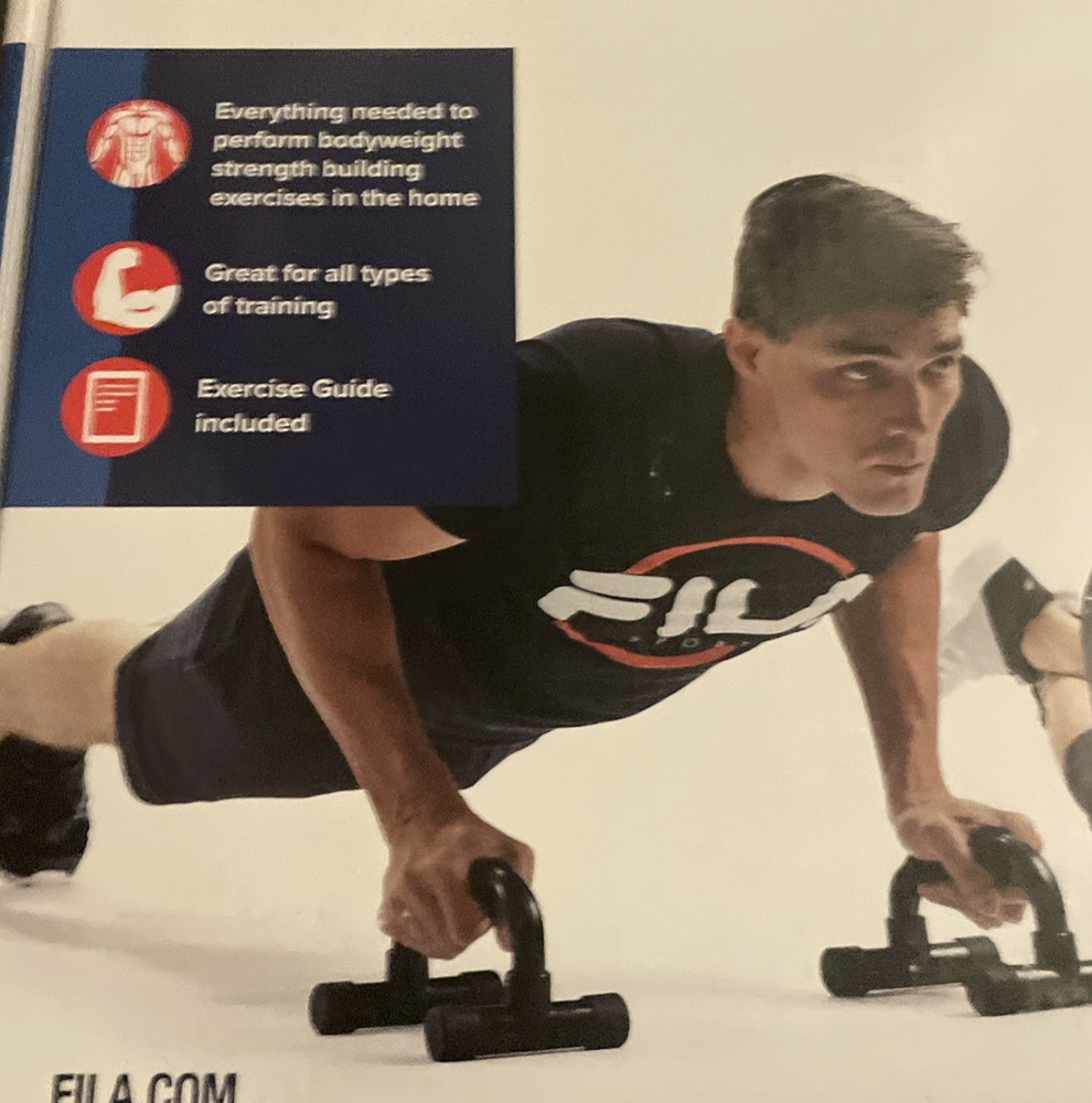 Fila Home Gym Kit Workout Pull-up Pull Up Bar Pullup Ab Wheel Push Up Handles