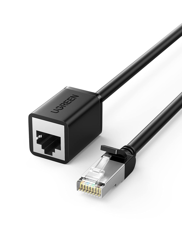 UGREEN Ethernet Extension Cable Cat6 LAN Extender Cat 6 ['3FT'], black
