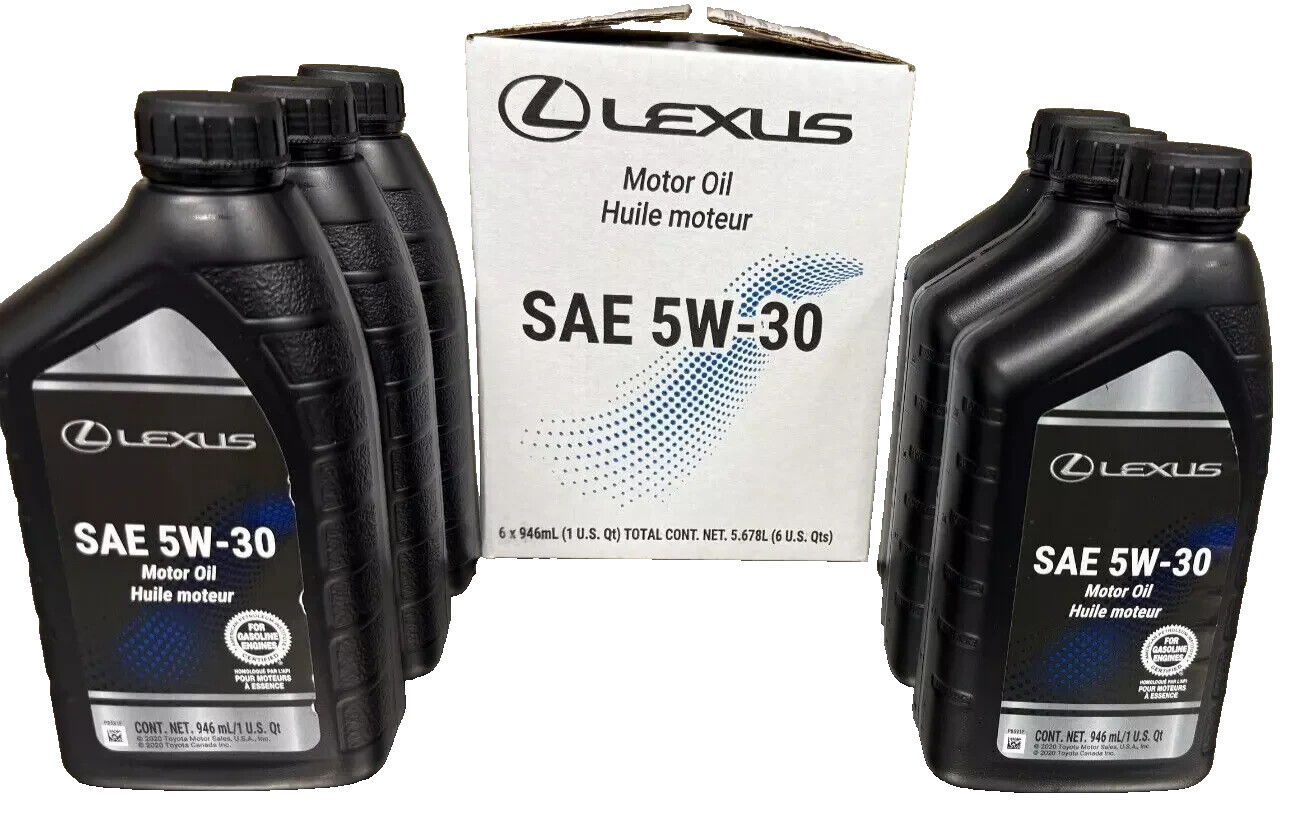 TOYOTA/LEXUS MOTOR OIL 5W-30 CASE OF 6 QUARTS 00279-1QT5WLX