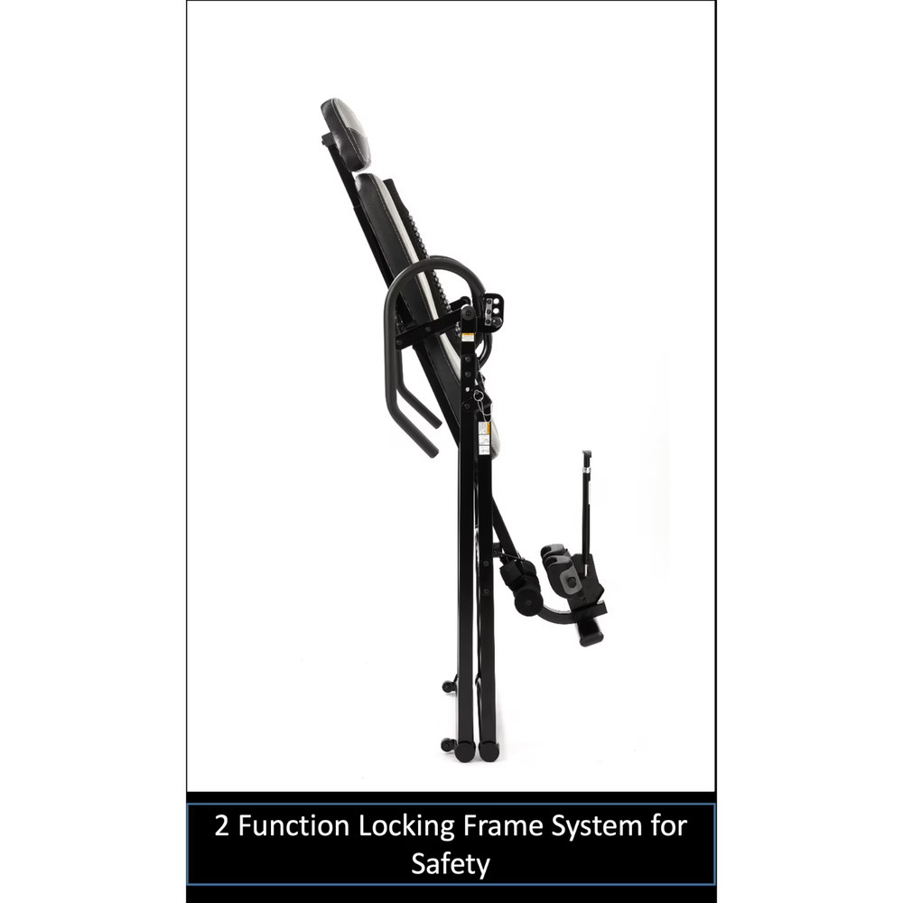 Inversion Table For Back Pain Relief W/ Adjustable Angles & Lumbar Pad Foldable