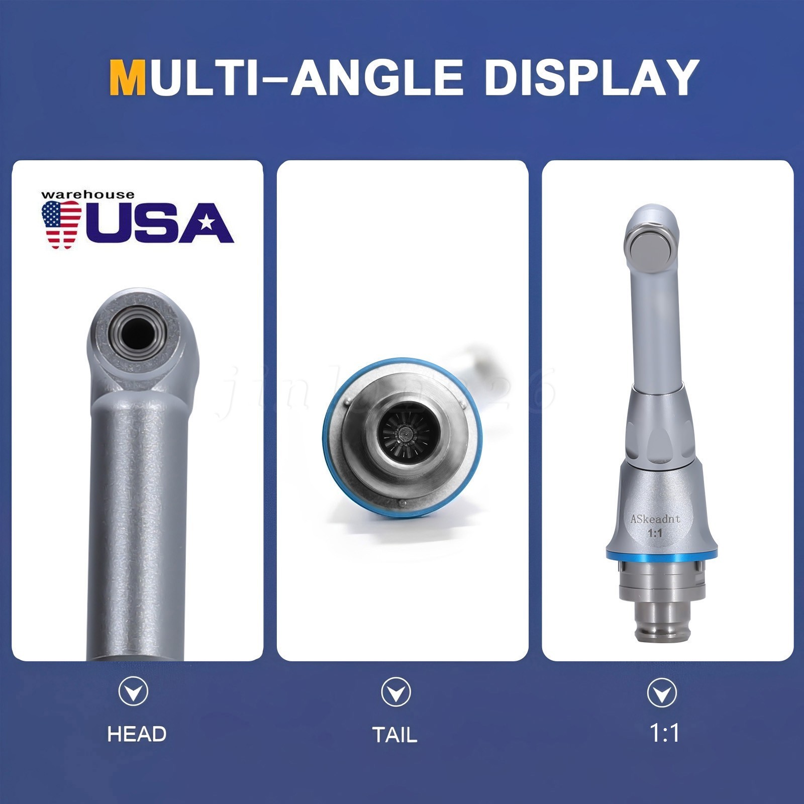 Dental Cordless Endo Motor LED 16:1 Root Canal Treatment / 1:1 16:1 Head