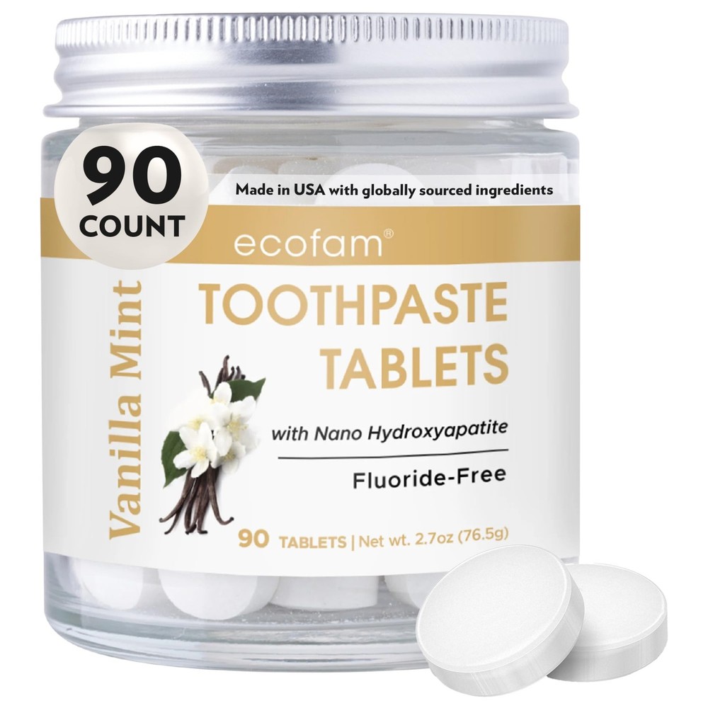 Toothpaste Tablets – Vanilla Mint | Nano Hydroxyapatite Toothpaste Tablets Chewa