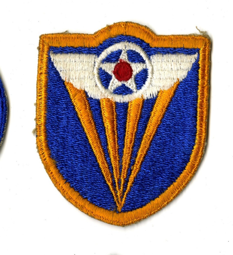 4th Air Force White Back Patch WWII Vintage Pacific Coast States