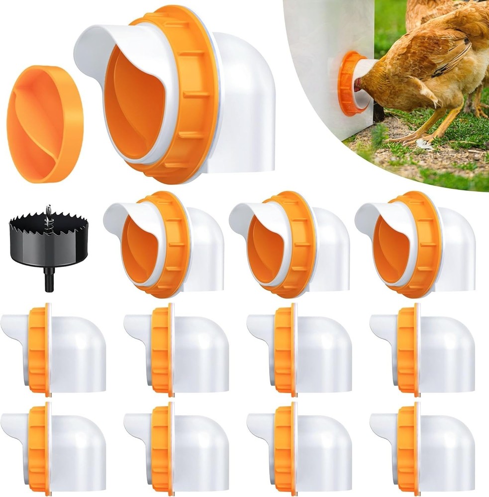 Automatic Poultry Feeder Cups, No Waste Chicken Bucket