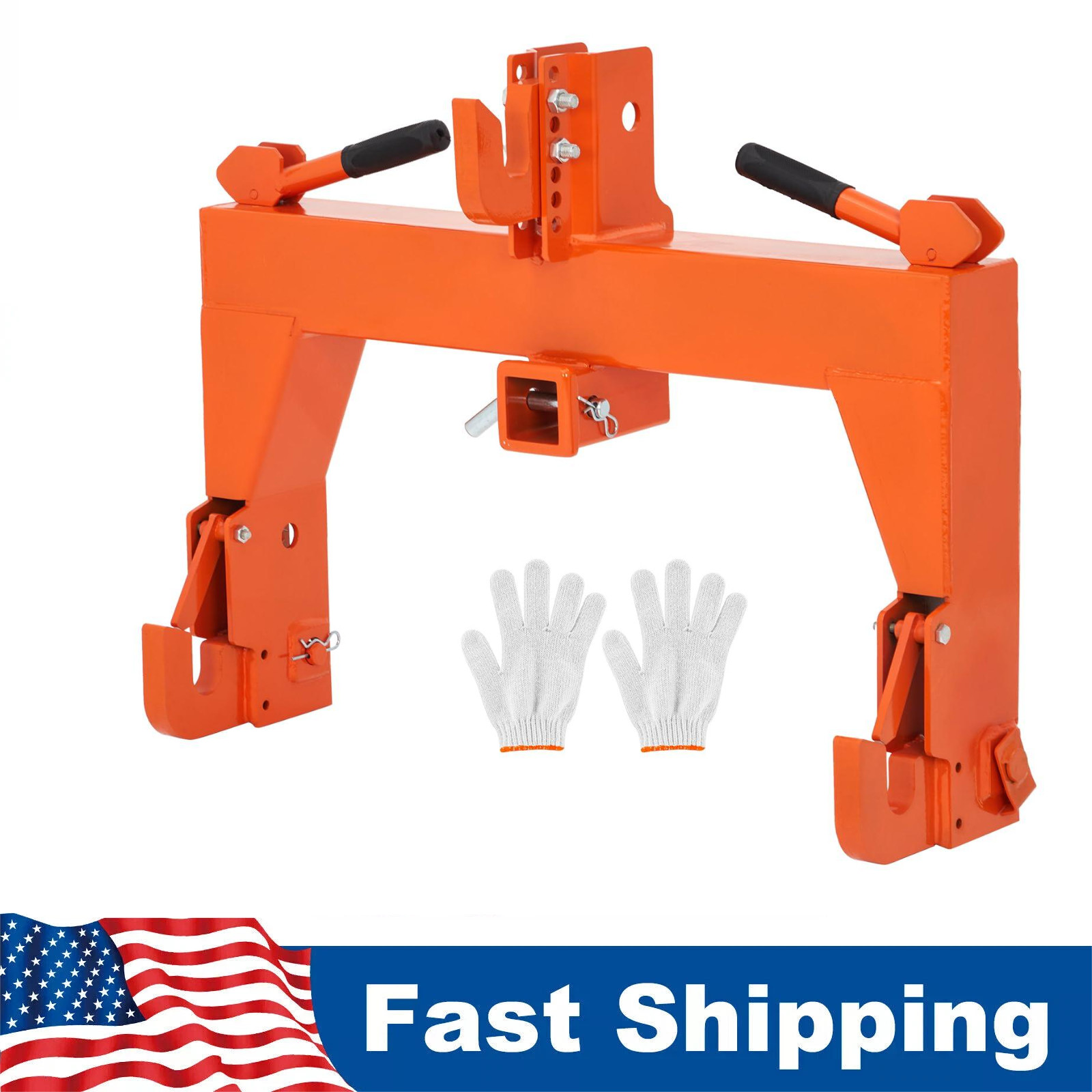 3000lb 3 Point Quick Hitch Adapter Attach For Category 1 & 2 Cat 1 Cat2 Tractor