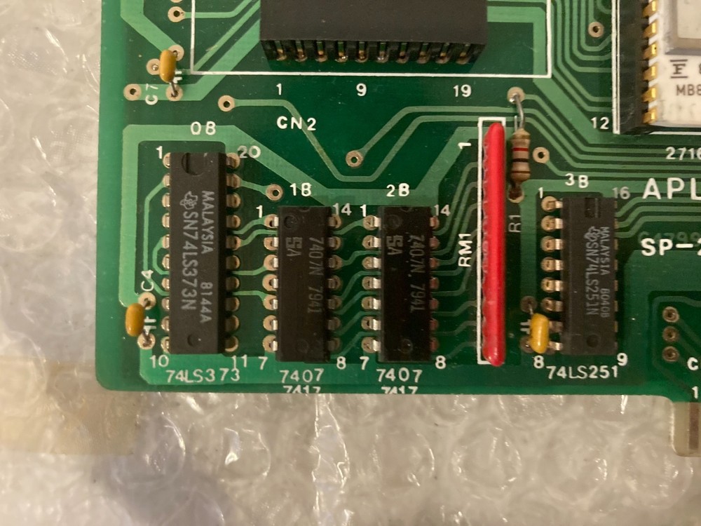 Microsoft E-003 Ram Card & Apple II, II Plus (+), APL B Printer interface card