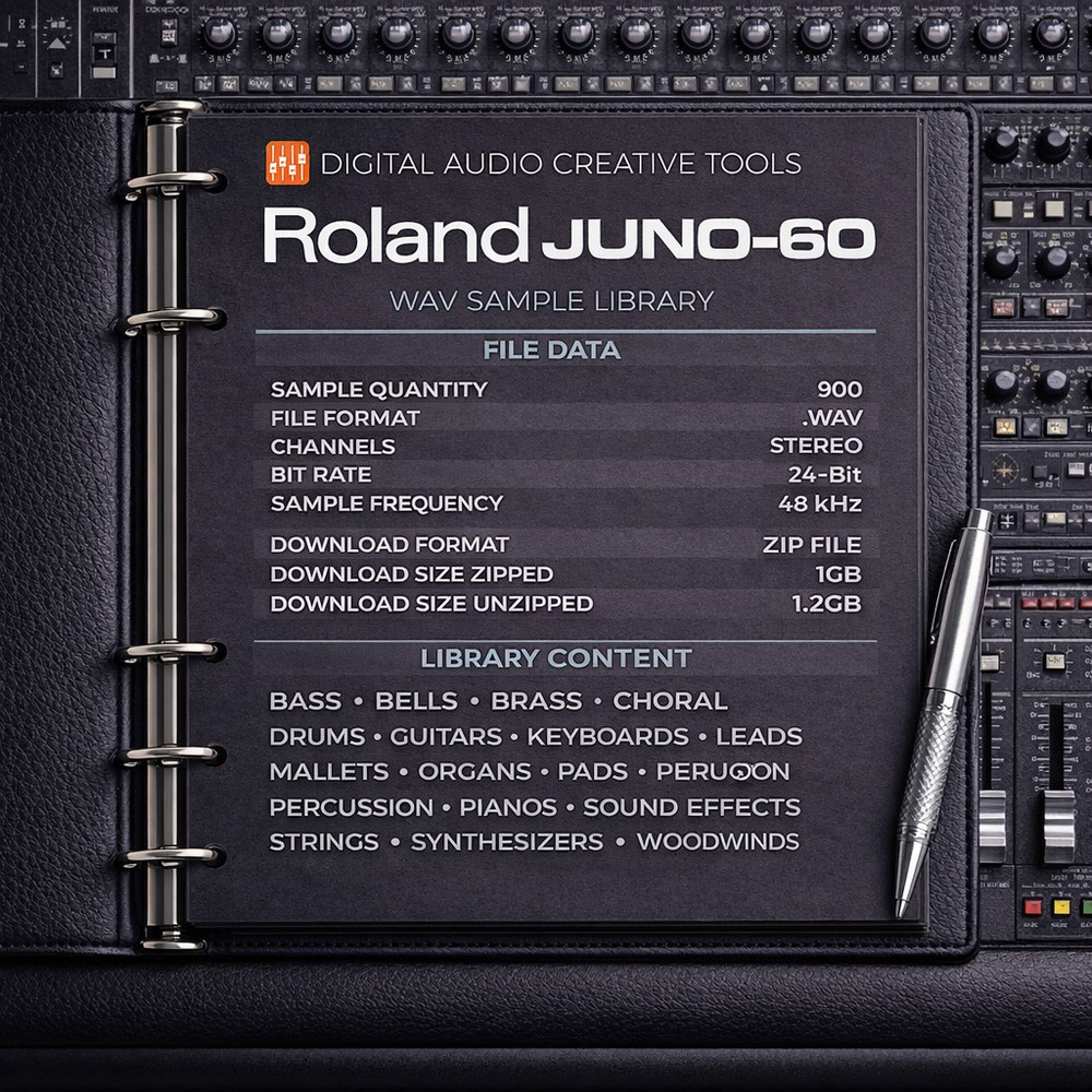Roland Juno-60 Synthesizer Sample Library