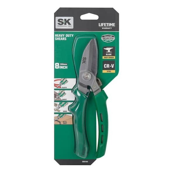 SK 8In Drop Forged Shears Aviation Snips