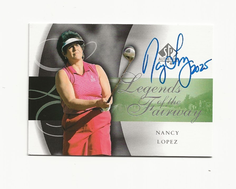 NANCY     LOPEZ      GOLF      AUTOGRAPHED    CARD