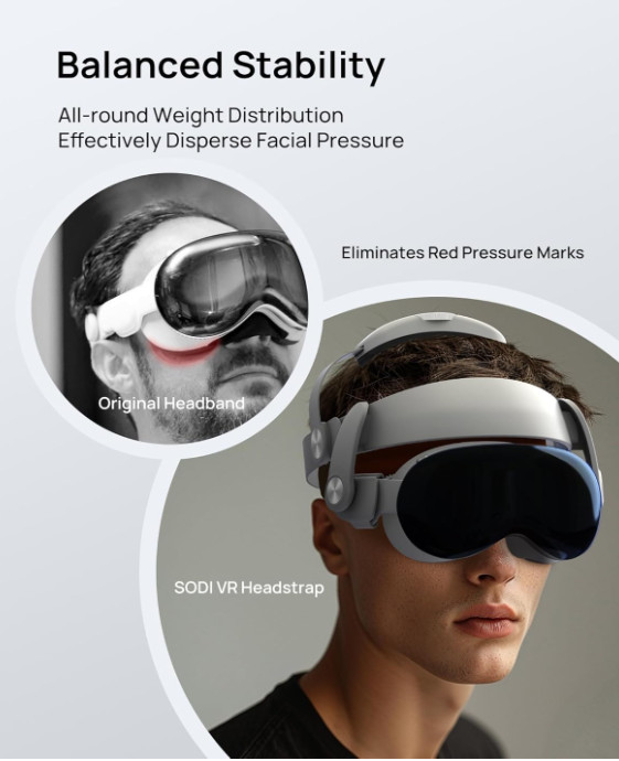 SODI VR HEAD STRAP FOR APPLE VISION PRO (HEAD STRAP ONLY)