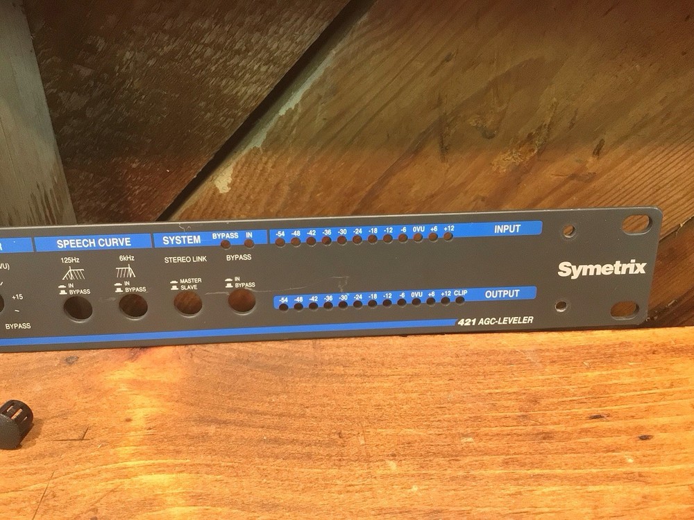Symetrix 421 AGC Leveler/Downward Expander Parts: Knobs & Faceplate