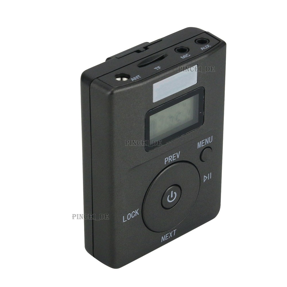 HRD-831 Portable FM Transmitter Broadcast w/ Mic 500M Transmitting Support TF