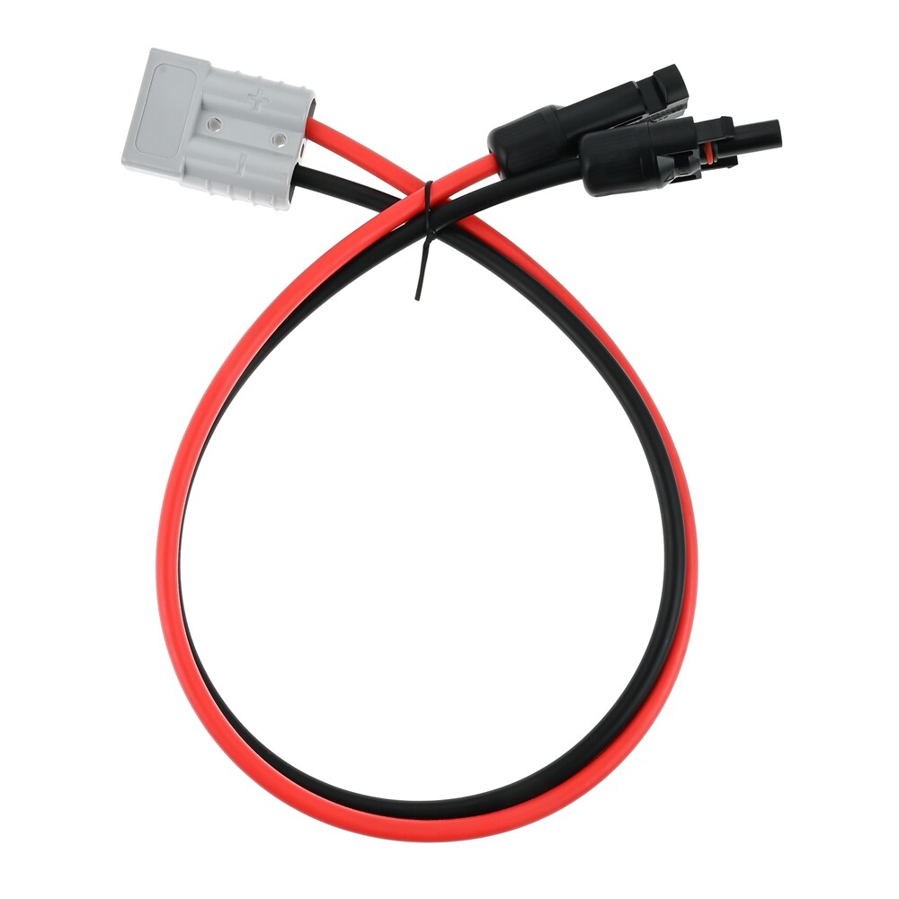 Solar Panel Cable Connector Kit 10AWG 60CM Solar Extension Cable for Solar Panel