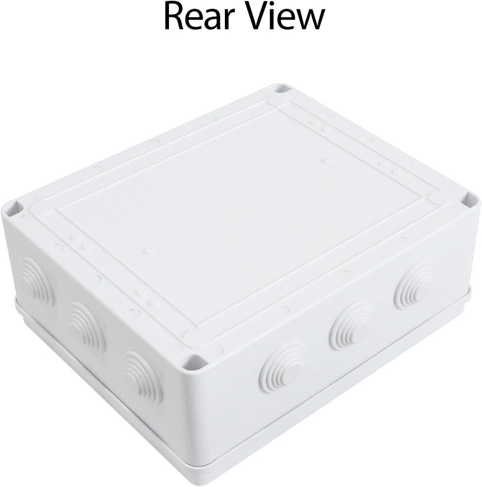Robust ABS Plastic Junction Box - Waterproof, Dustproof, 11.8" x 9.8" x 4.7"