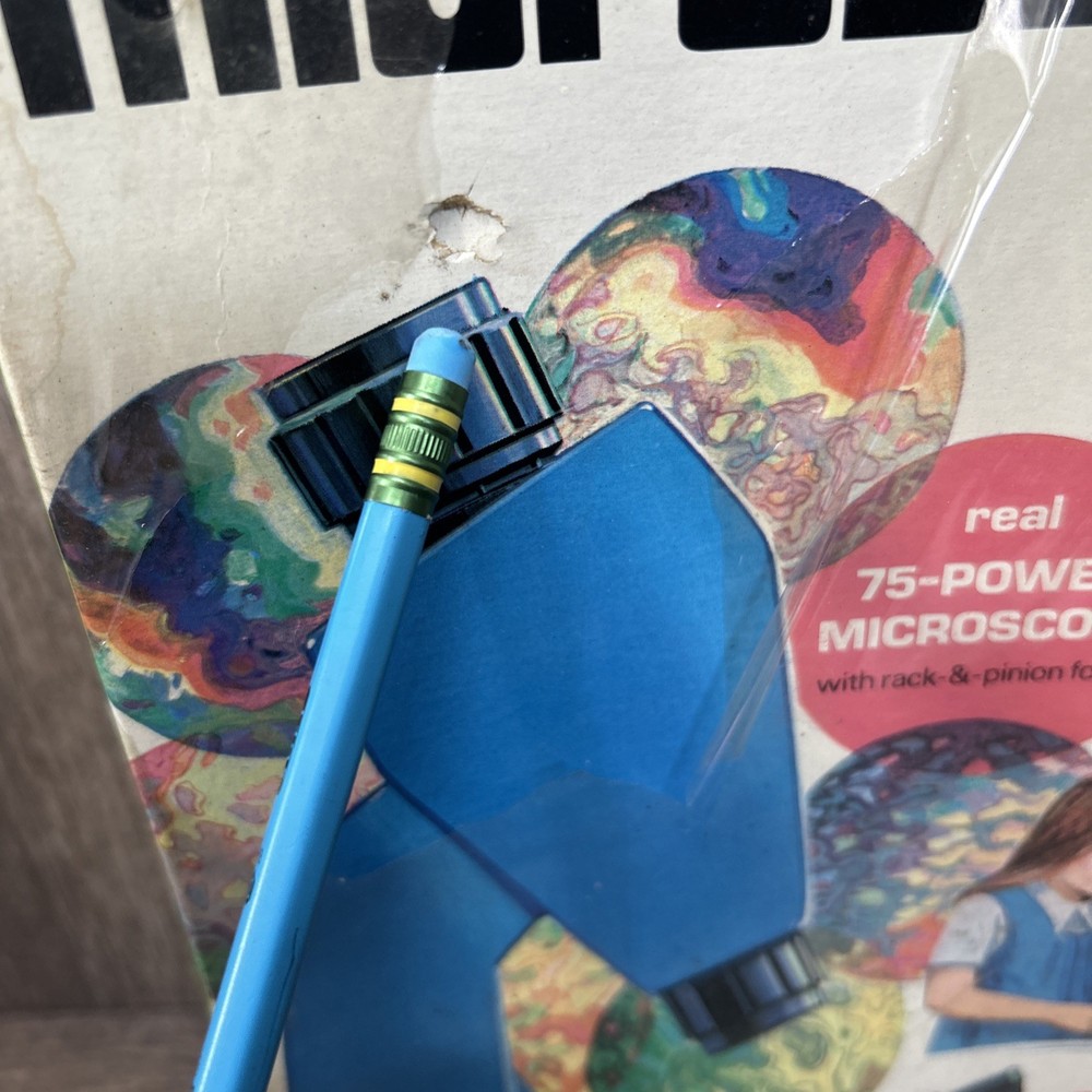 Gilbert Rainbow Microscope W/ Magic Color Mirror Real 75 Power Microscope