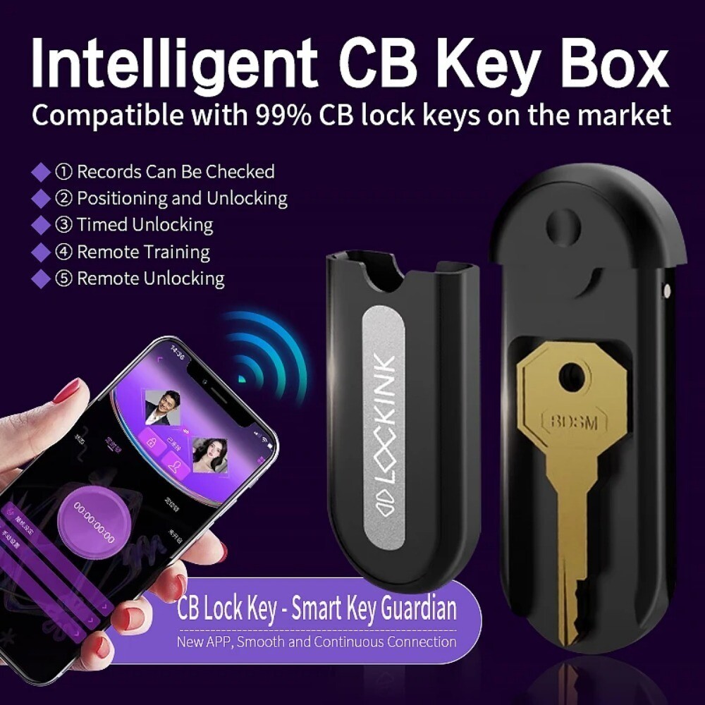 APP Bluetooth Remote Control Chastity Lock Key Cage Chastity Device Lock Box New