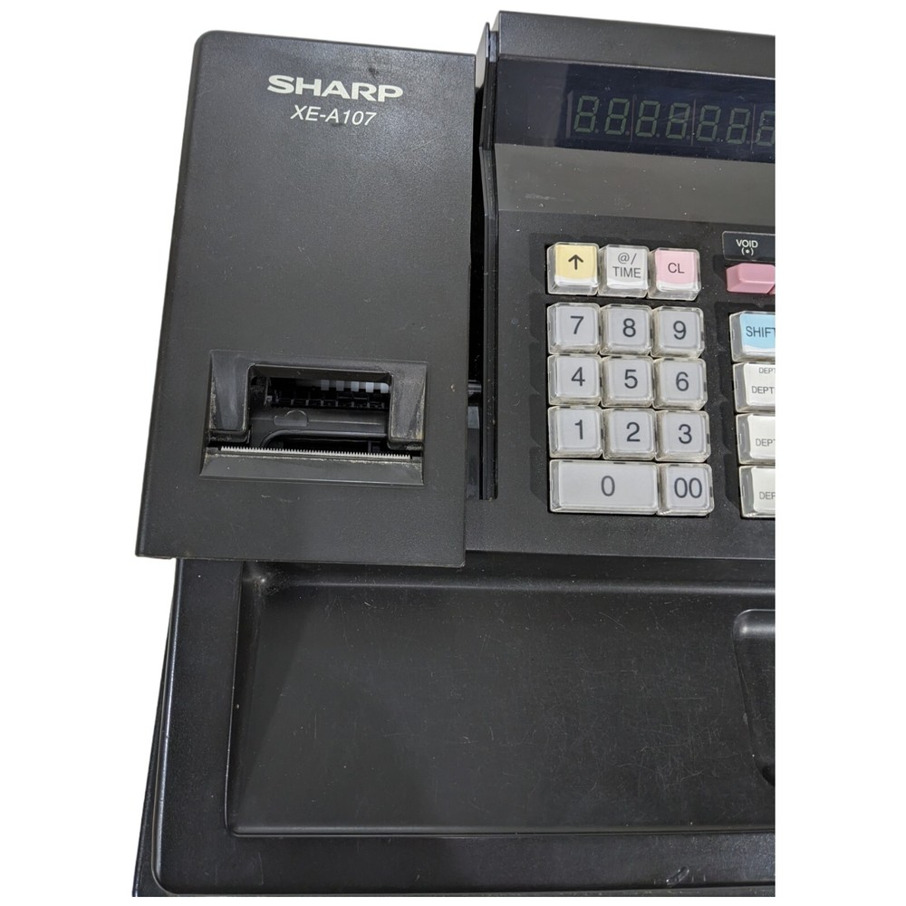 Sharp XE-A107 Cash Register Receipt Cover Part Only (Broken Snap)