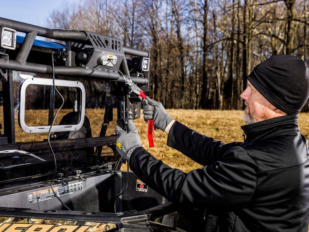 SuperATV Game Loader Rack for Polaris General with 2 Cube Lights