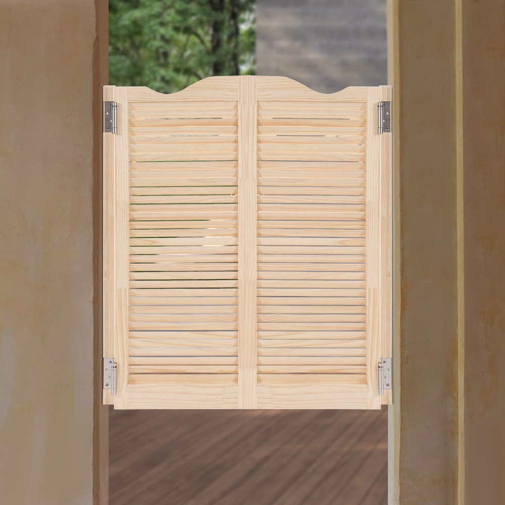 Wall-Mounted  Double Half Door Double-hinged Café Door With Hinges