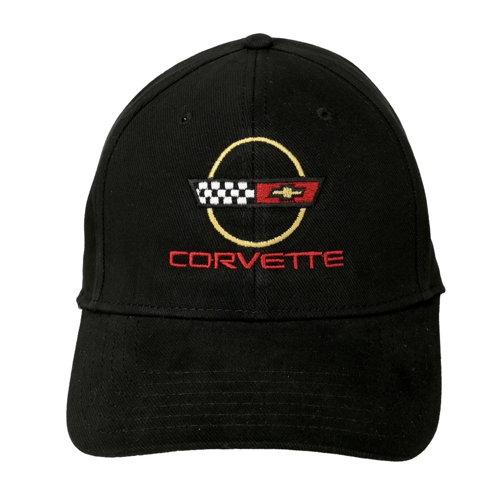 1984-1996 Corvette C4 Logo Hat- Black Adjustable