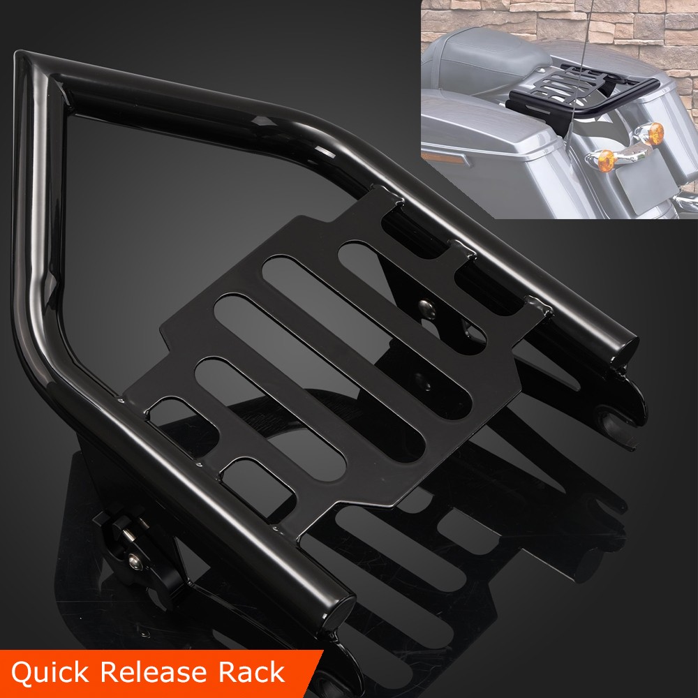 Detachable Two-Up Luggage Rack For Harley 2009-Up Touring Road King Street Glide