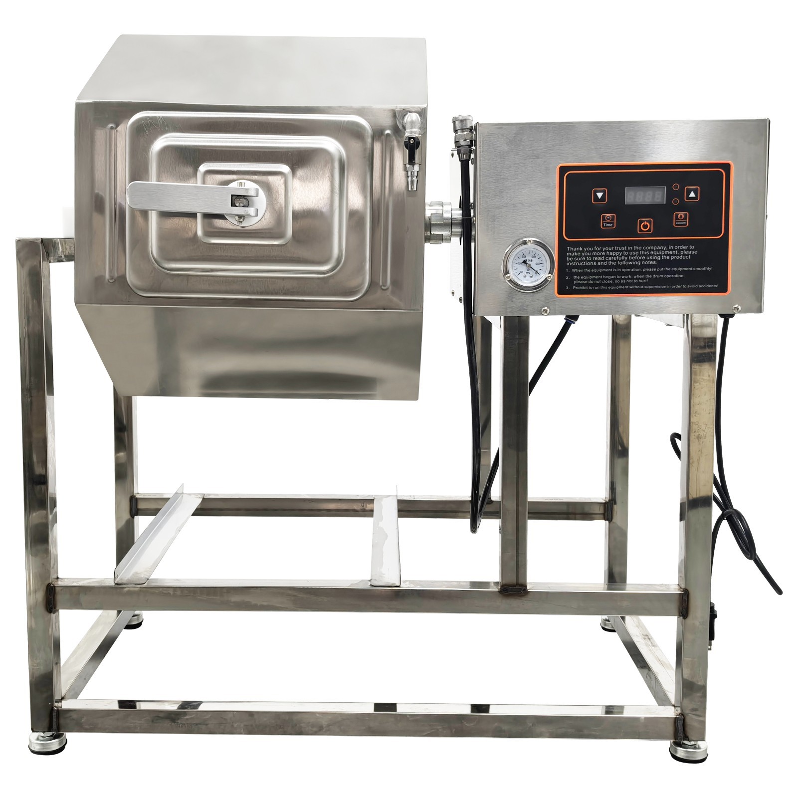 110V 70L Vacuum Food Tumbler Marinator Meat Vegetable Marinating Machine