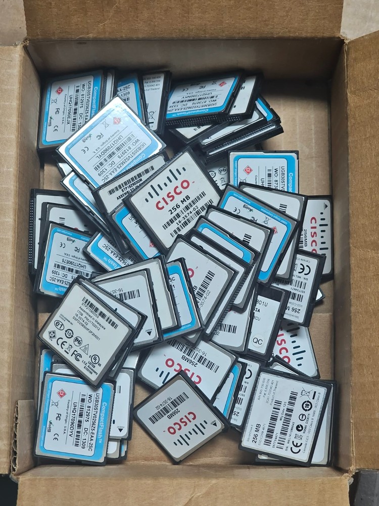 70x Lot - Clean Pulls - CISCO COMPACT FLASH 16-3574-02 256MB